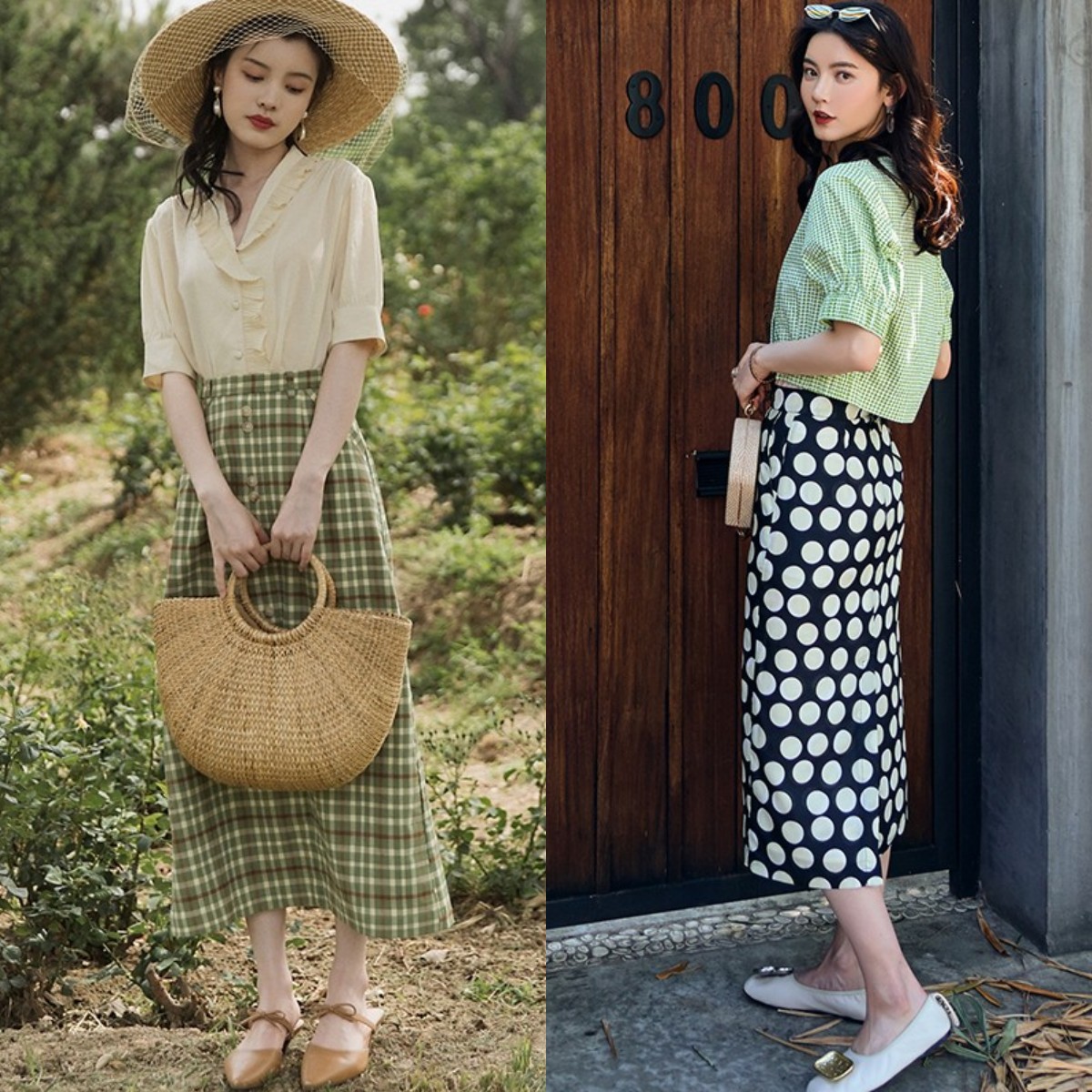 奶奶鞋搭配短款a字裙,奶奶鞋搭配什么裤子好看