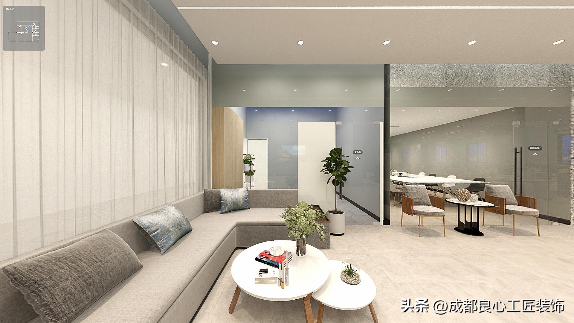 现代简约风工装|星光无垠1000㎡办公室装修,星辰大海,共赴征程