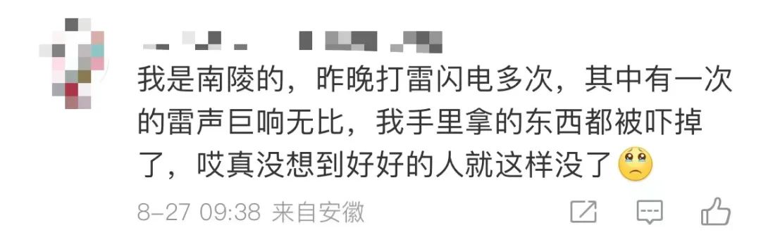突发惨剧2人同一天遭雷击身亡,南陵2人遭雷击身亡