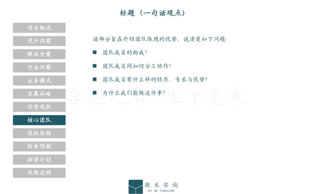 品牌商业计划书模板,项目商业计划书模板