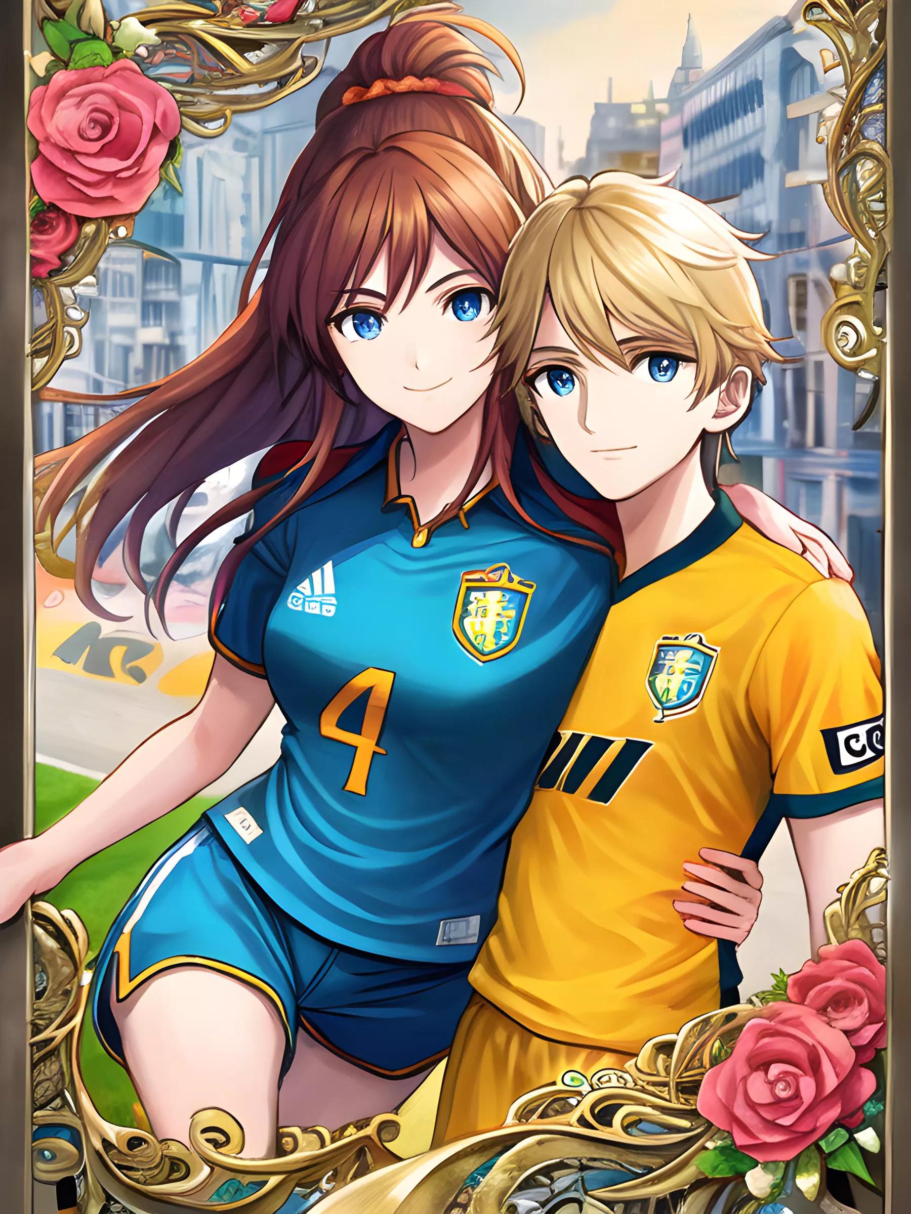 足球二次元美图,二次元足球少年图片大全