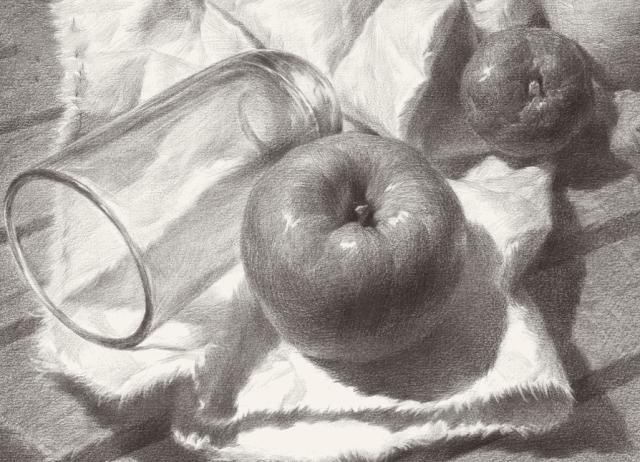 素描暗部画糊了,素描静物暗部该重到什么程度