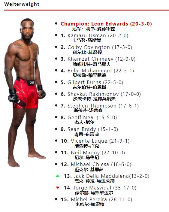 ufc最新量级排名2024,ufc最新各量级排名2024