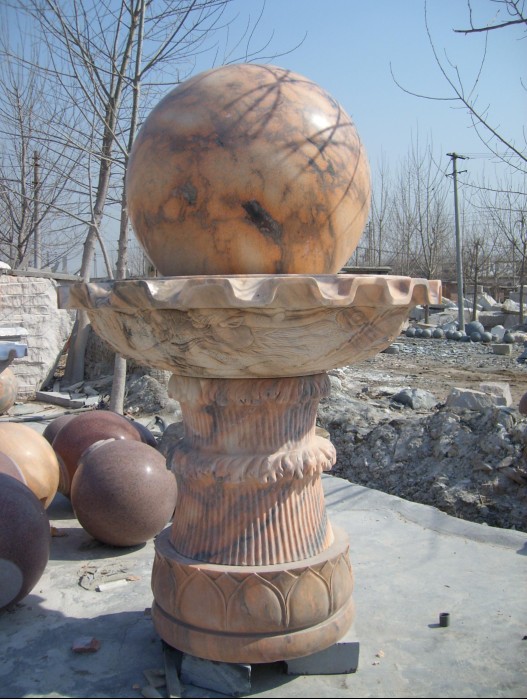 大理石水转球,大理石流水球不转