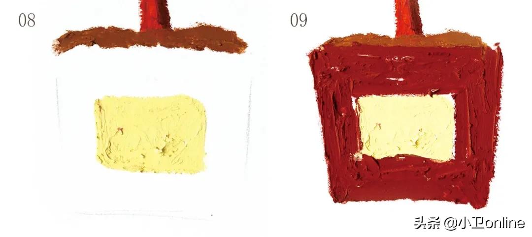 油画棒森系小清新插画教程,油画棒教程简单新手插画