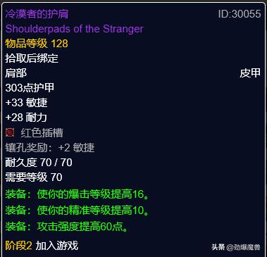 魔兽世界怀旧服-TBCP3阶段增强萨装备选择