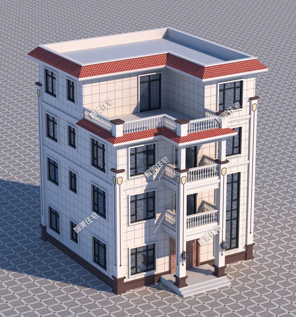 广东农村自建房屋顶设计图,广东农村简单别墅自建房设计