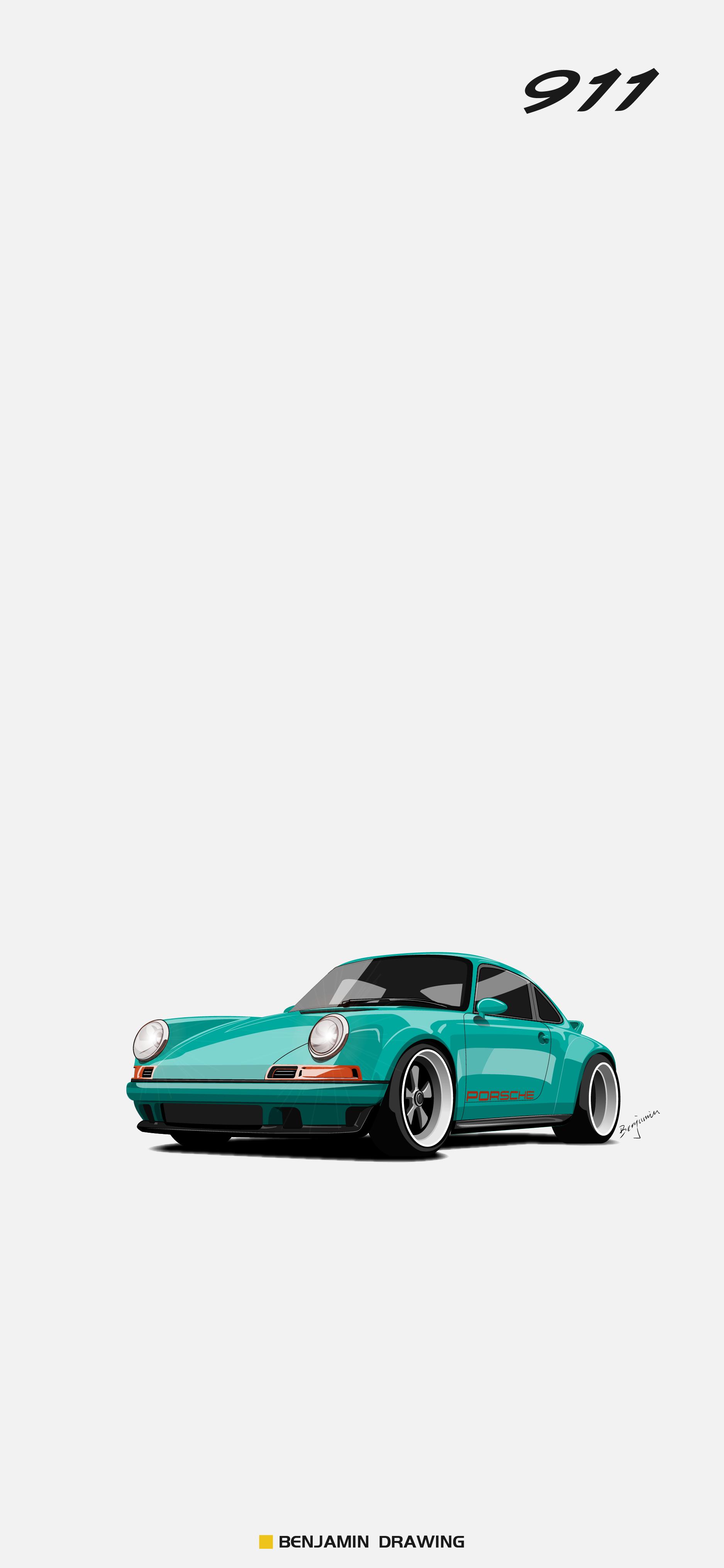 简单又漂亮的大汽车绘画,10岁创意汽车绘画作品