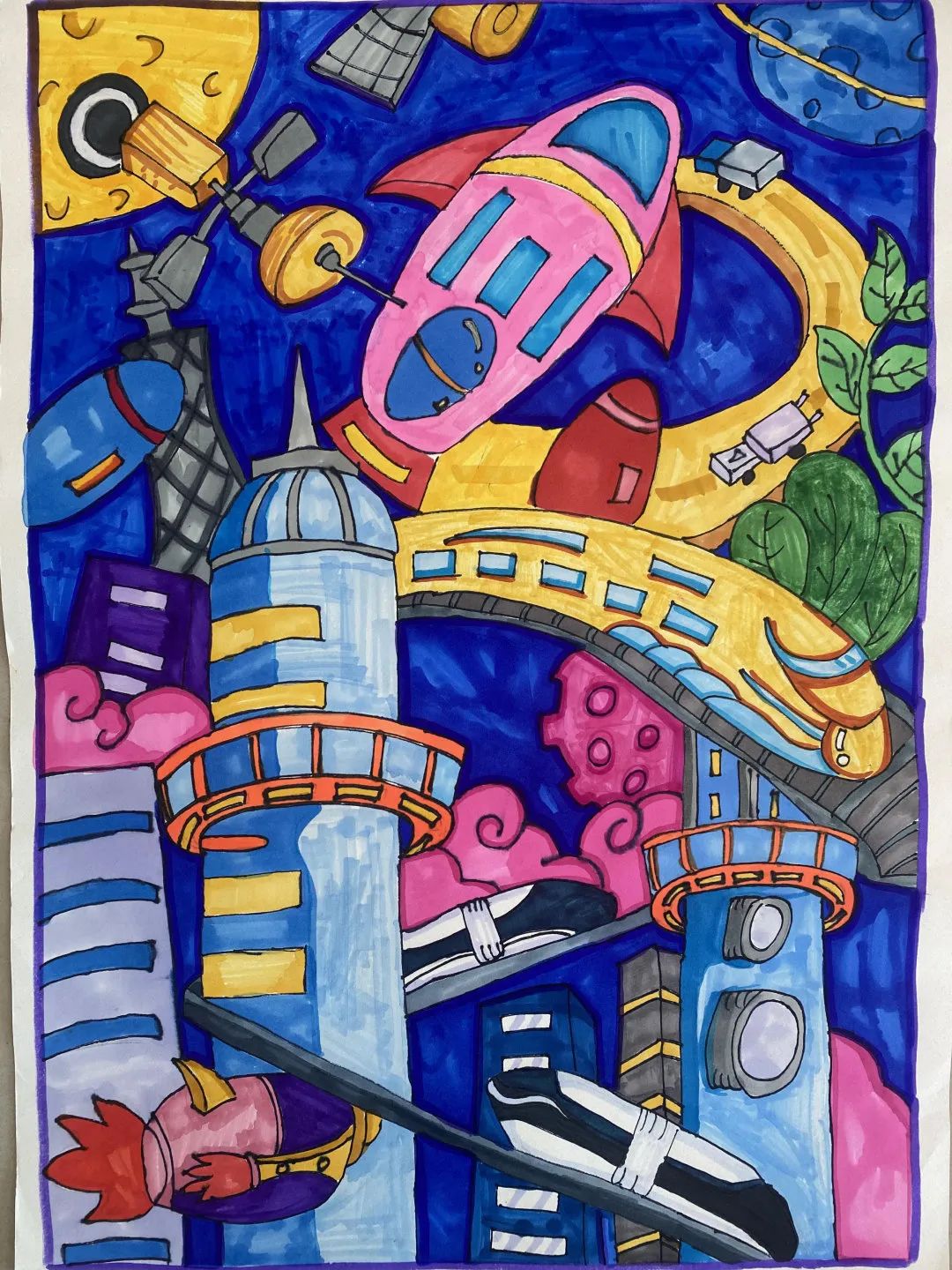 城阳区第二实验小学第六届科普创作大赛-科幻画（二）