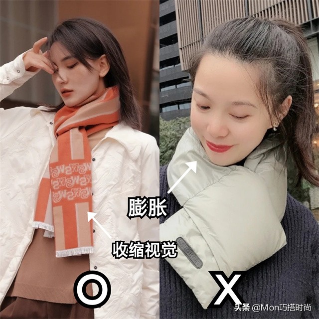 女士冬季围巾哪种系得舒服又好看,围巾正确打开方式