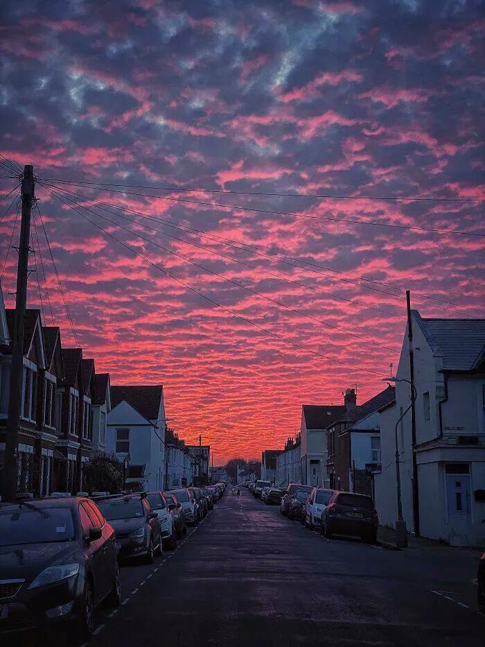 血月天文奇观图片,血月奇景图片