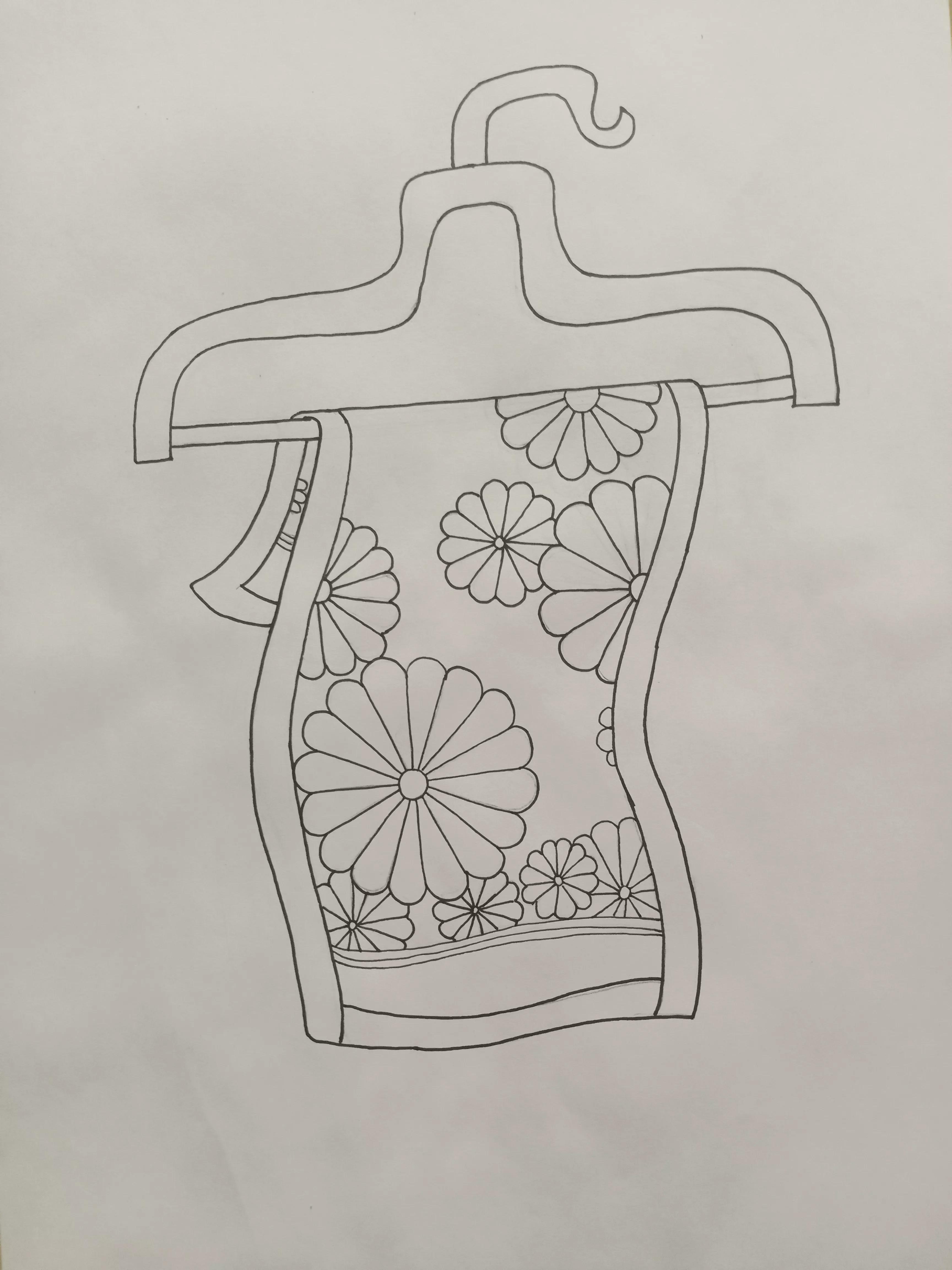 线描画绘画教程,毛巾绘画教程