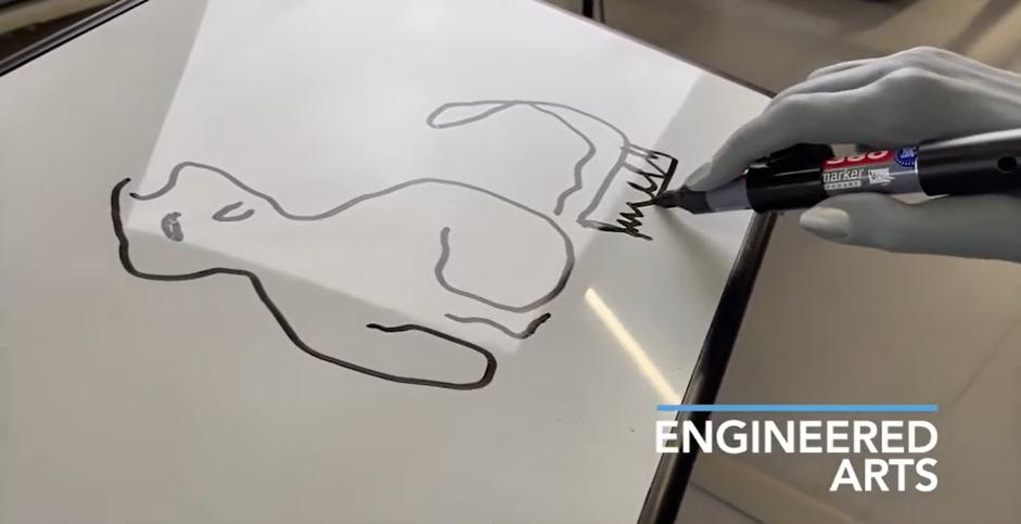 机器人遇上AIGC再进化!接入StableDiffusion能用笔熟练作画