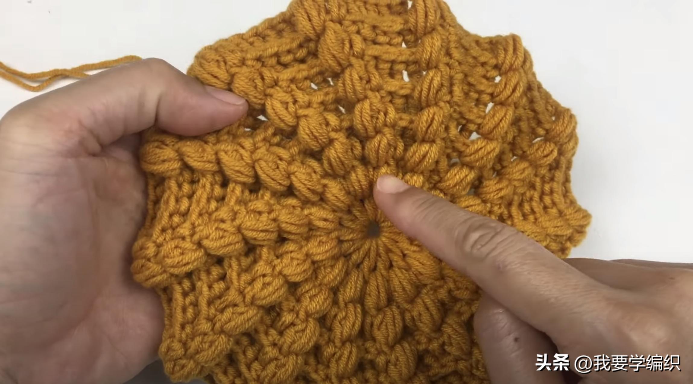 天冷了给自己钩一顶帽子,天冷了注意头部保暖