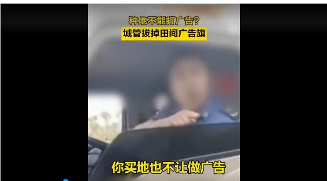 城管是不是管的太宽了？田间地头也不允许打广告，瓜农很委屈