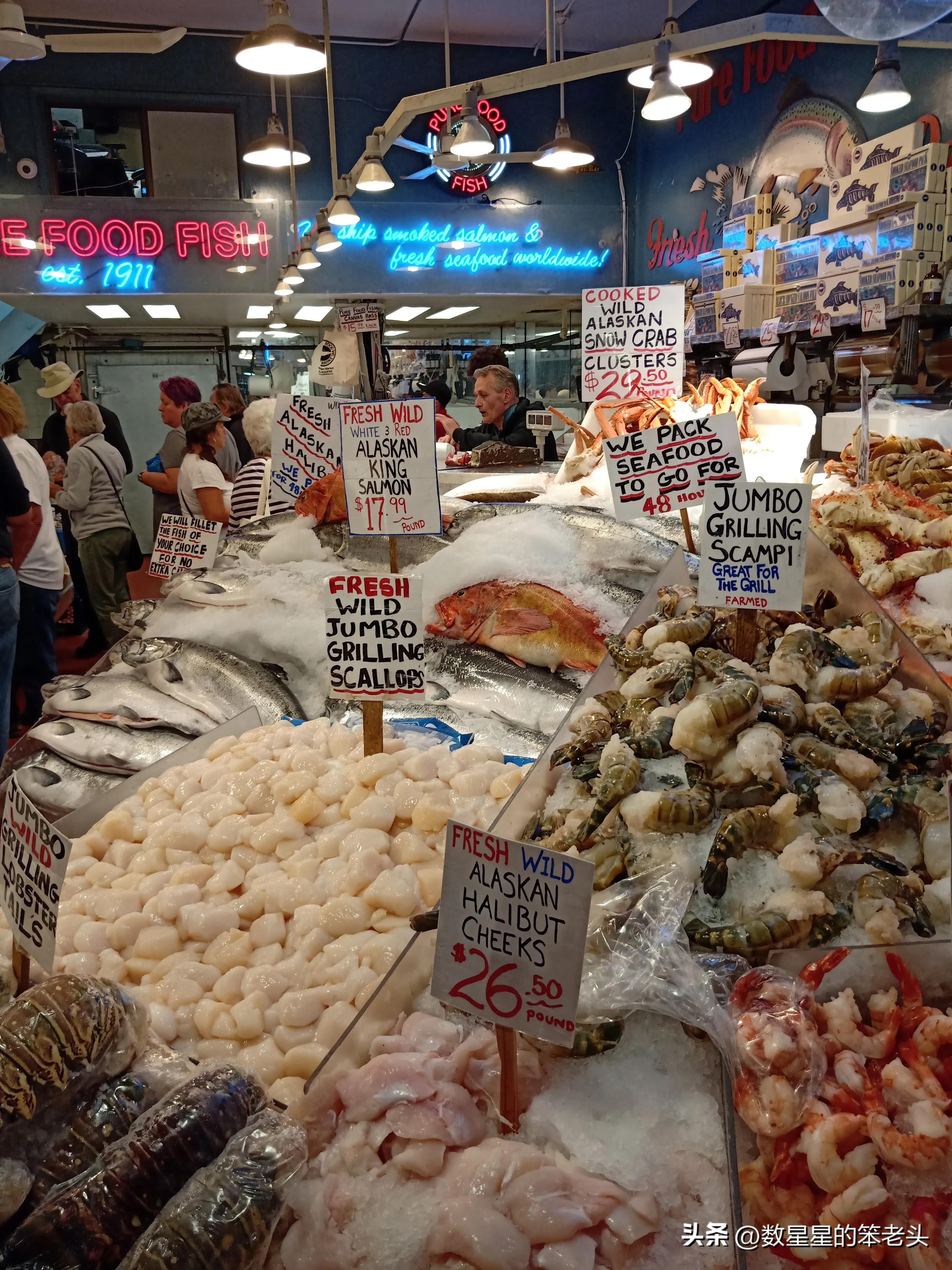 西雅图派克市场视频,西雅图派克市场旅游