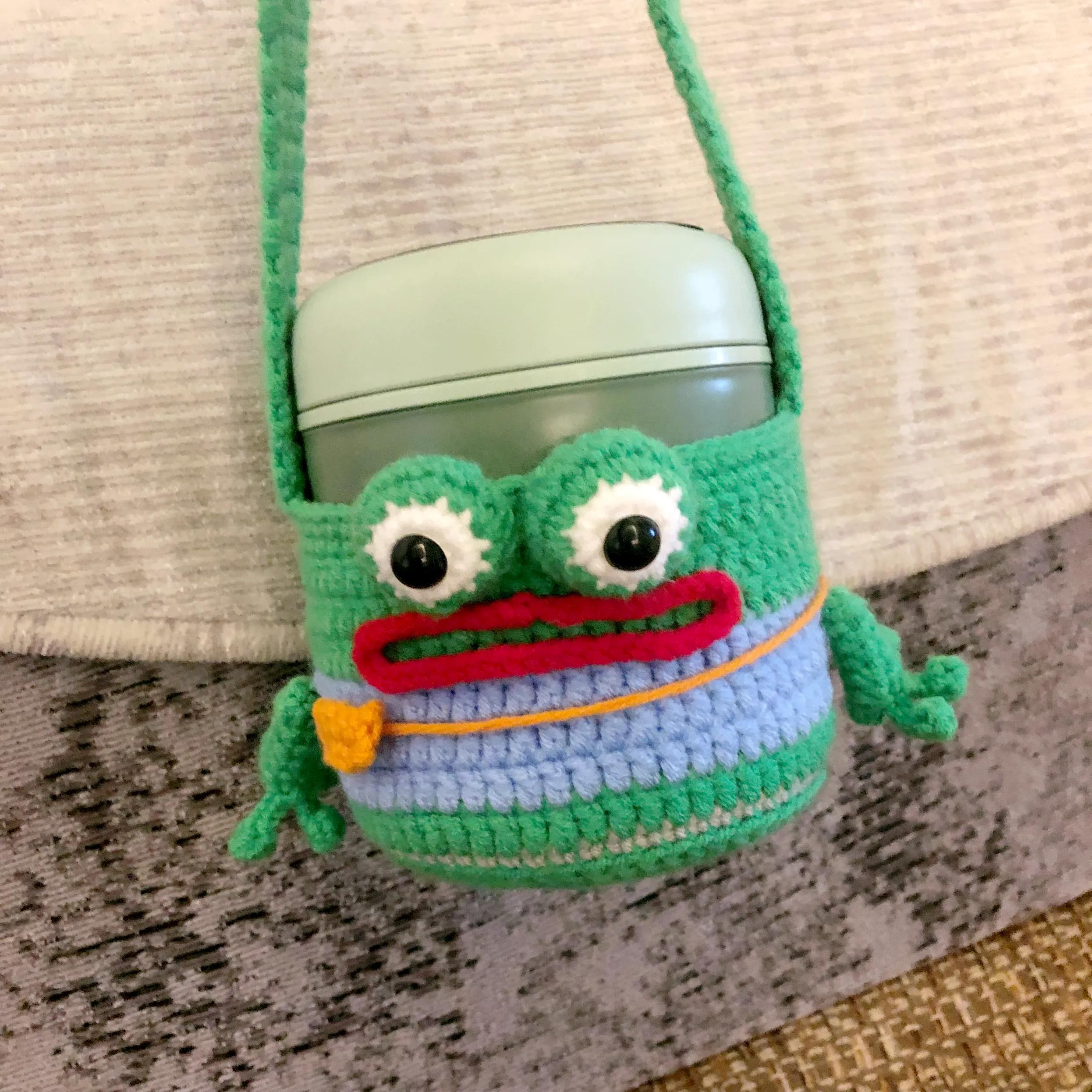 可爱森系水杯袋钩织教程