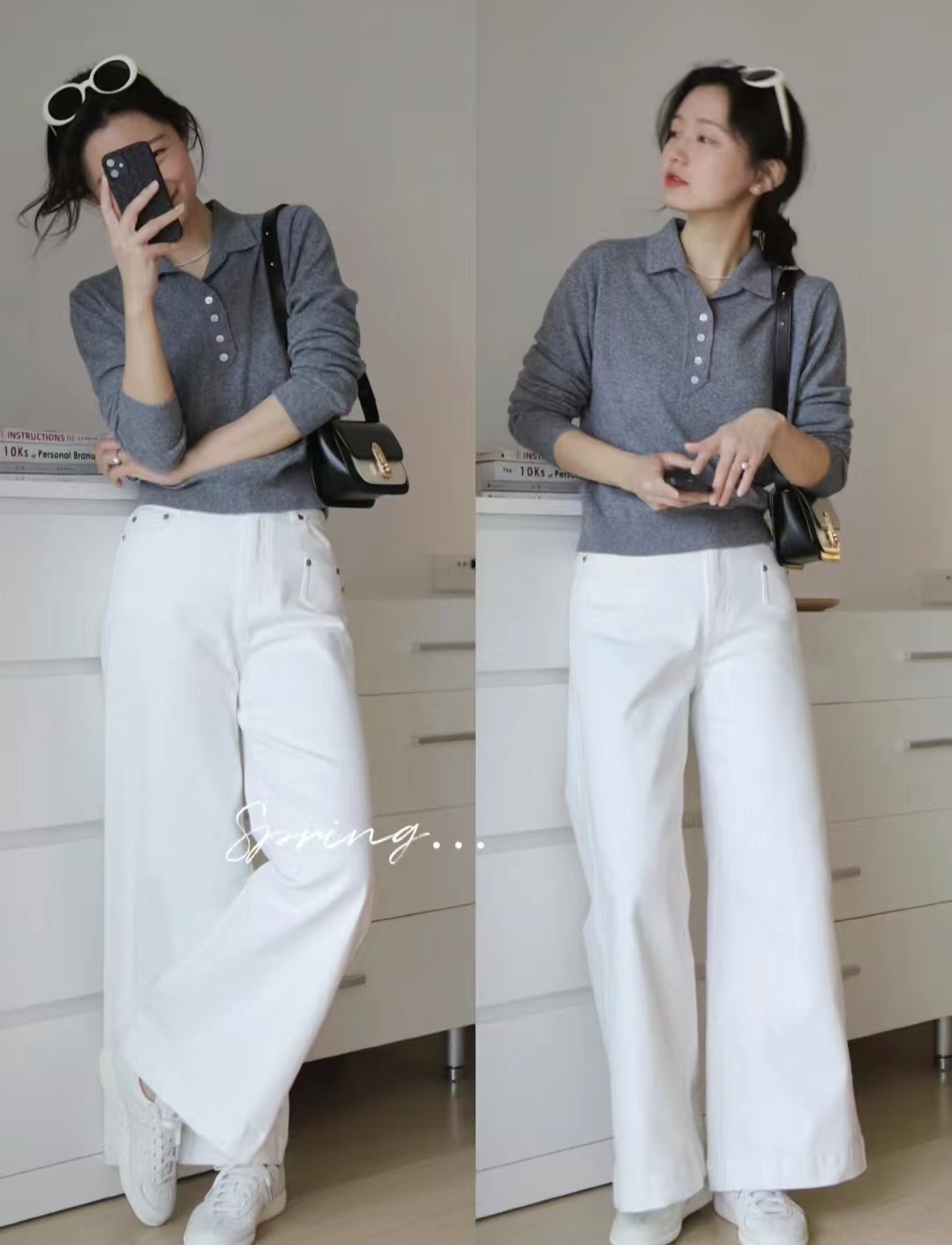 白裤子配什么颜色的上衣好看,白裤子配什么上衣好看夏季女