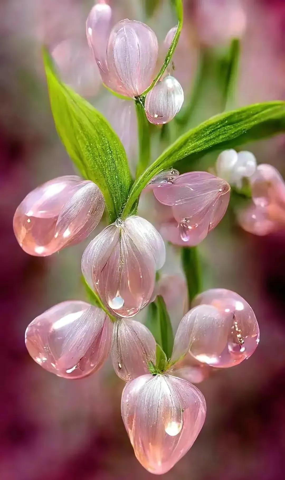 晶莹剔透的水晶花,超美丽的水晶花图片