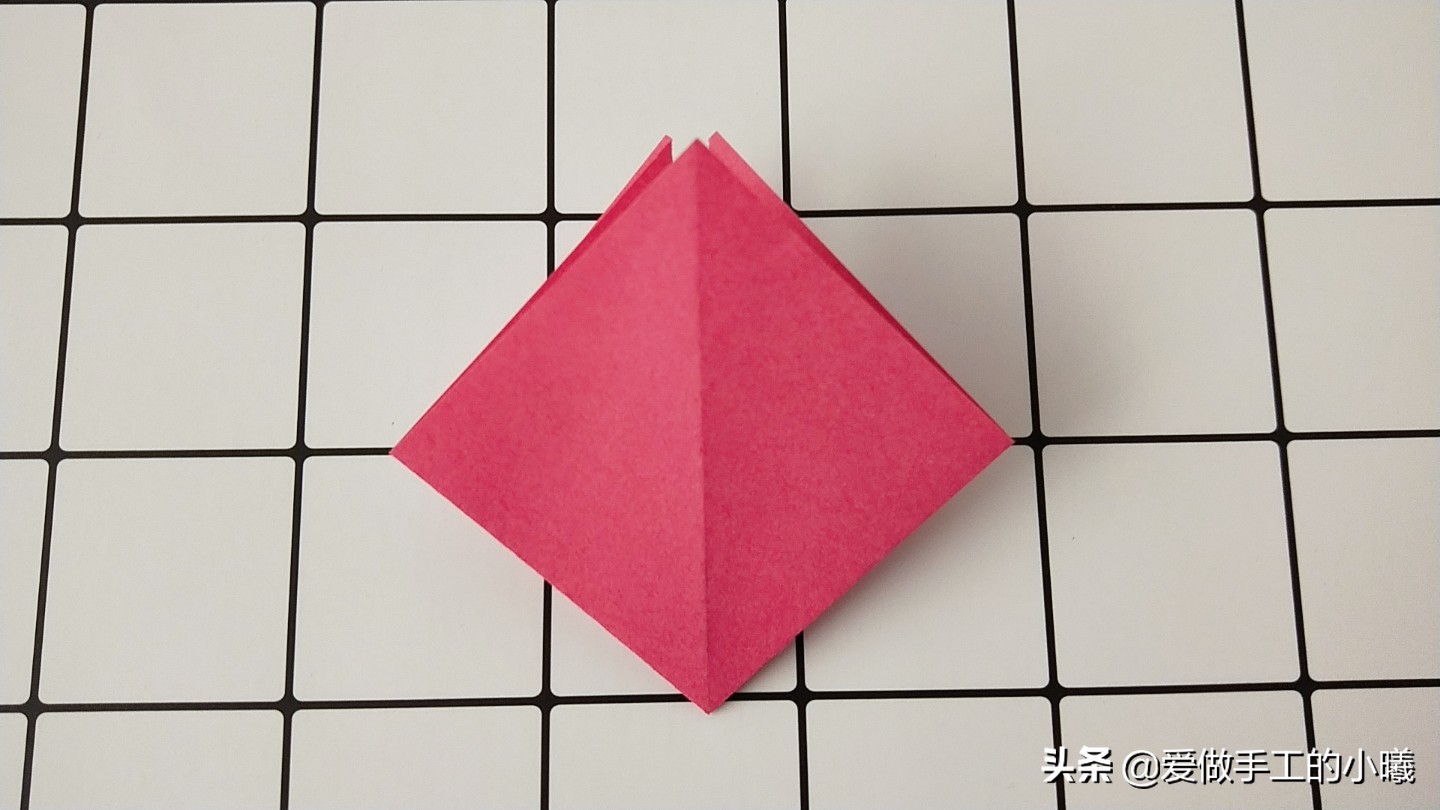 折纸小草最简单的折法,雪梨纸草莓蛋糕折法慢教程