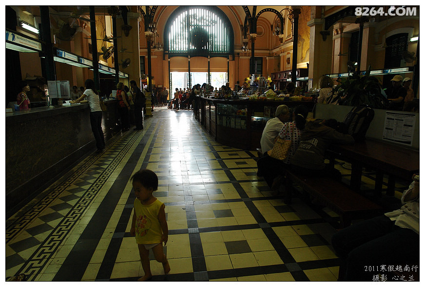越南旅游者胡志明,胡志明市百年邮局