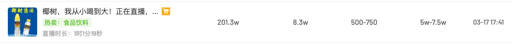 我在椰树直播间花了三分钱