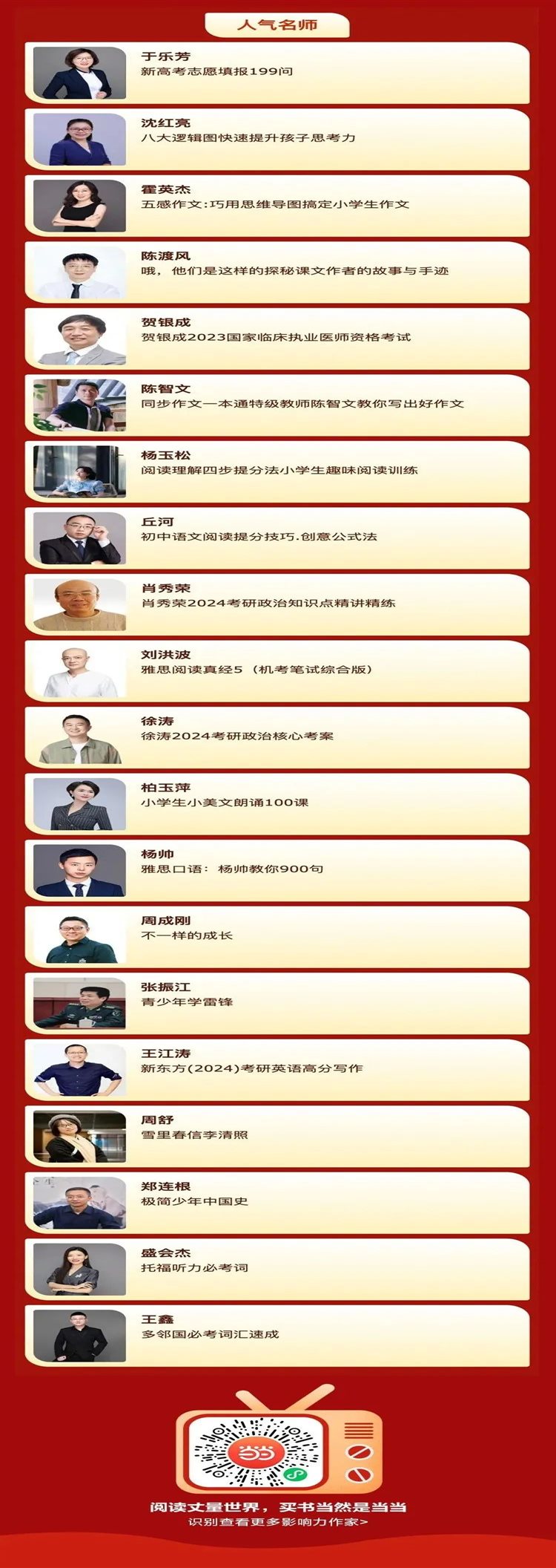 当当第七届作家影响力评选,当当第七届最具影响力作家