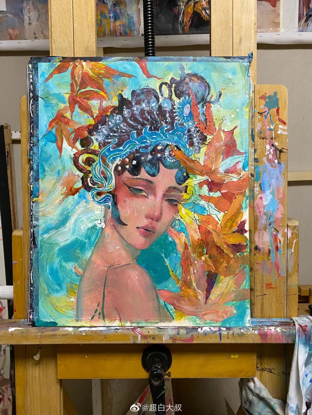 他是抖音水彩第一人，画面充满水墨意境，质感优秀！150万人盛赞