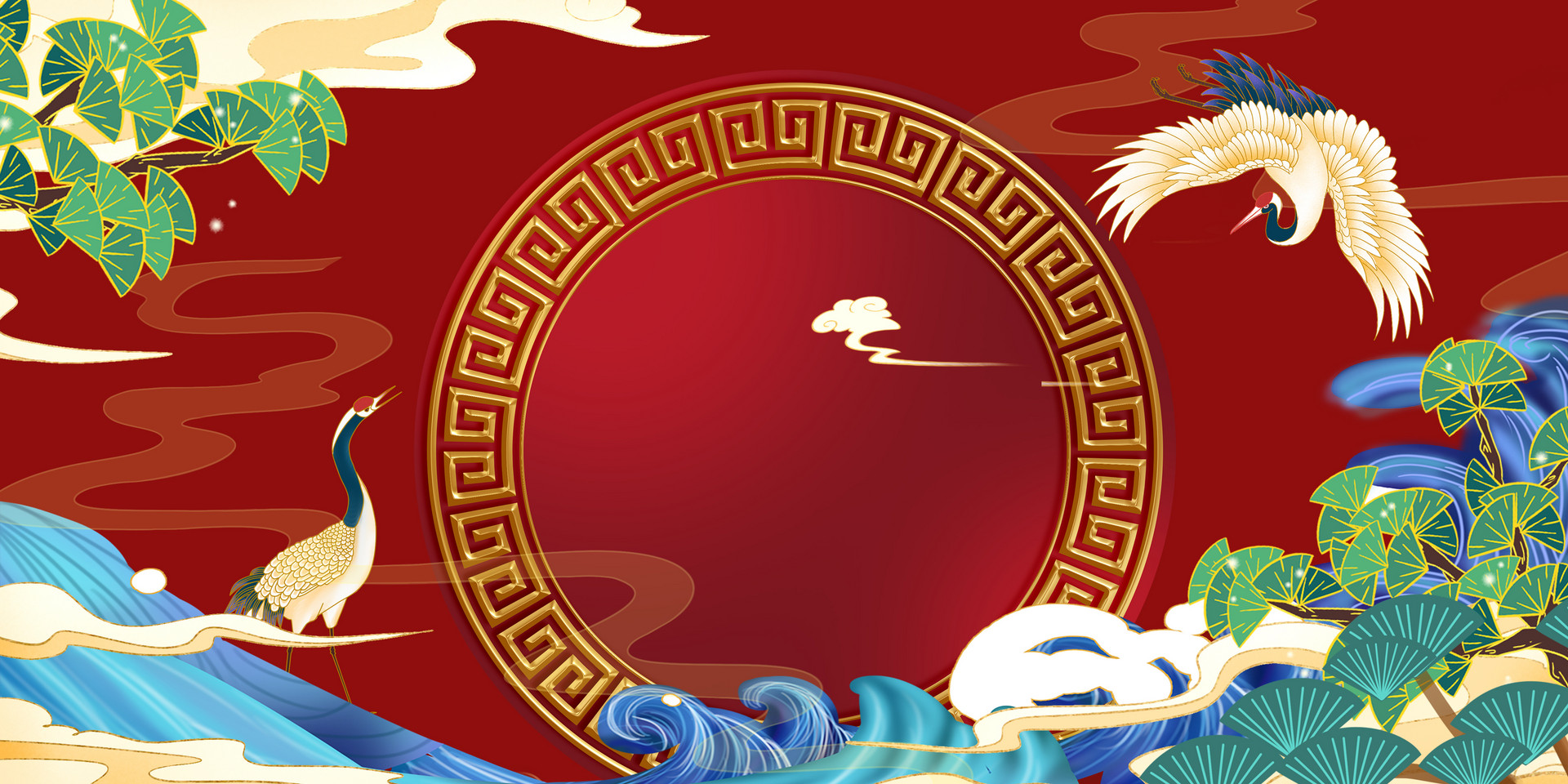 国潮风背景图片横图,国潮风水墨动态壁纸