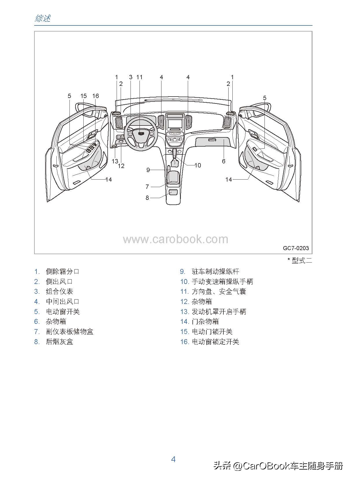车主用车手册,吉利远景用户手册