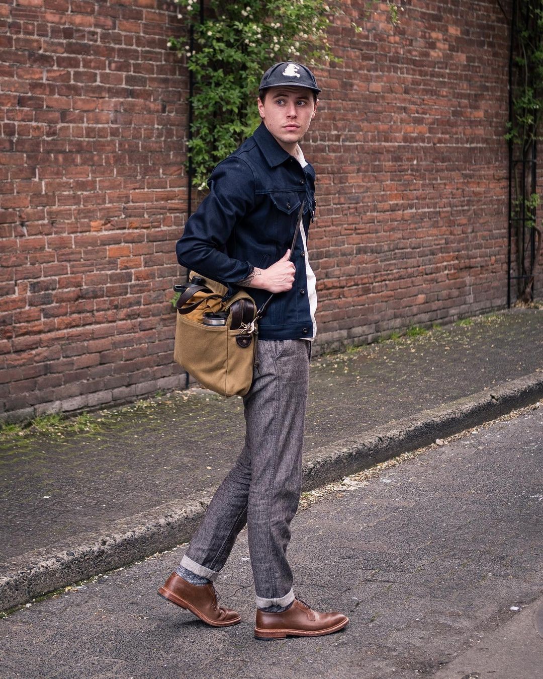 男士穿搭春季搭配高级感工装风,复古工装风搭配男