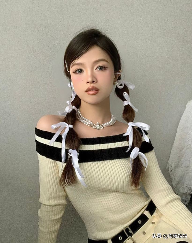 高马尾显脸小的编发可扎丸子头,学生显脸小的丸子头编发无刘海