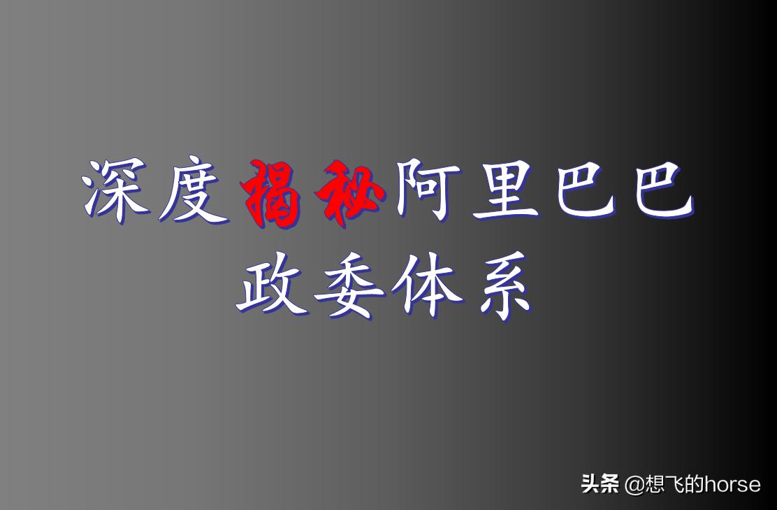 阿里巴巴政委思维图,阿里巴巴政委体系