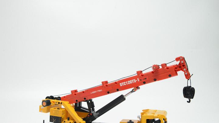 森宝积木三一重工系列拼搭视频,森宝积木三一重工吊车拼装视频