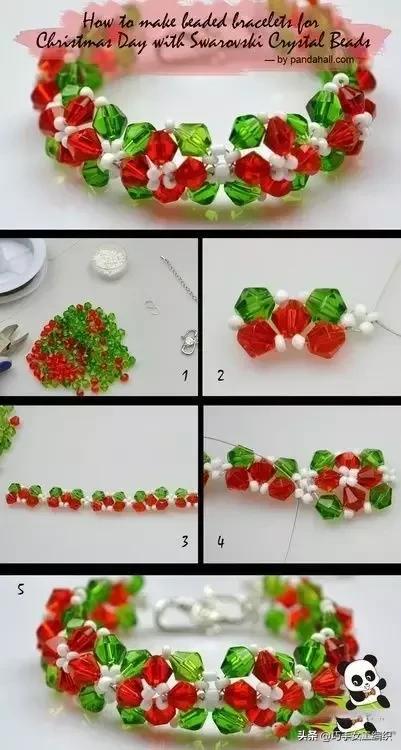 串珠4球教程,手工串珠饰品教程