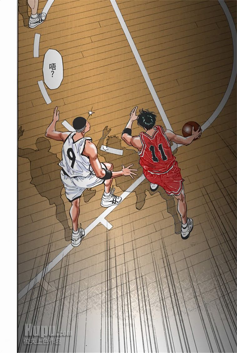 流川枫对战泽北漫画,流川vs泽北灌篮高手