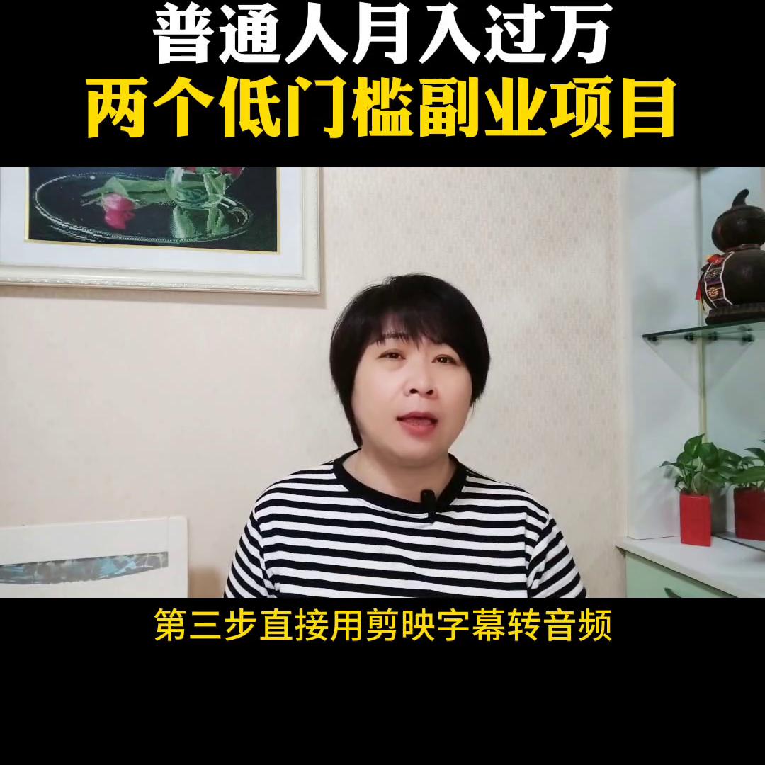 普通人月入5位数，两个低门槛副业项目#小说推文