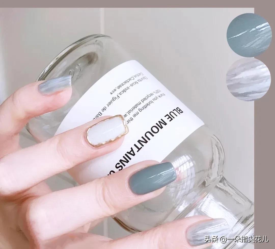 裸色美甲ins风高级感法式,美甲2022新款显白夏季ins短款裸色