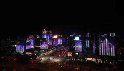 夜场灯光海淀,海淀北部春节灯光秀