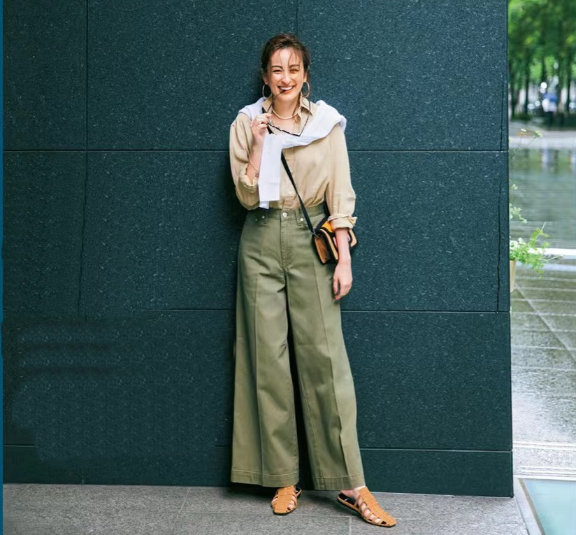 如获至宝的阔腿裤穿搭精髓,一年四季窄版阔腿裤穿搭