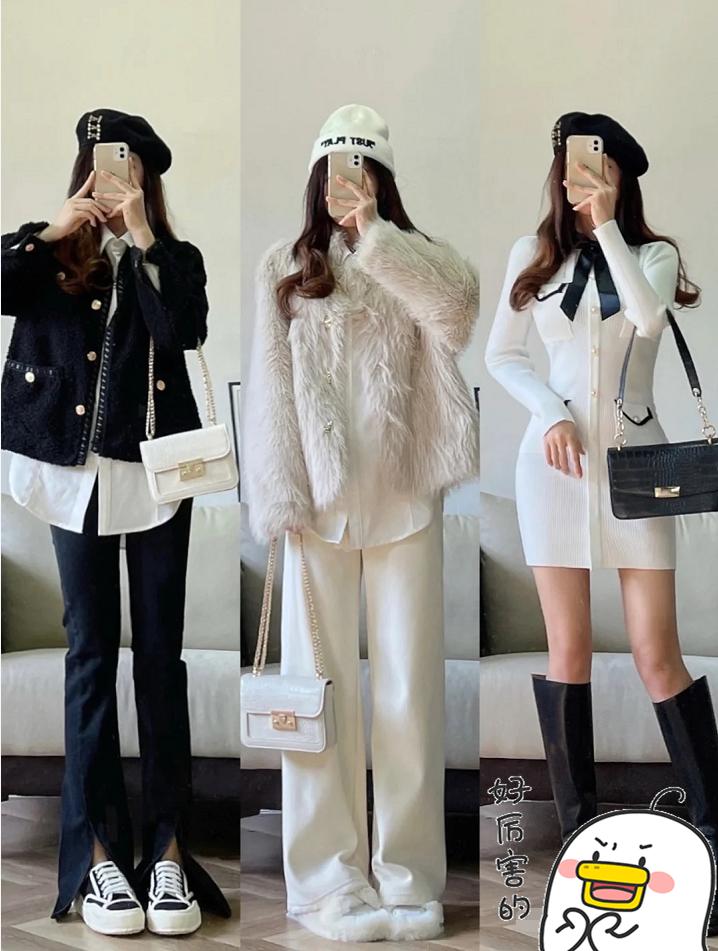 韩系风格小香风穿搭,新款韩式格子小香风外套