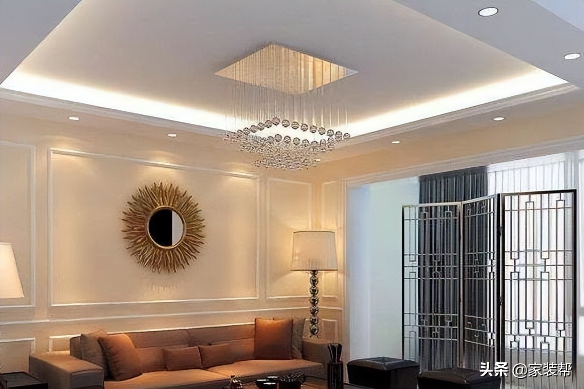 客厅做无主灯卧室不做吊顶可以吗,无主灯磁吸轨道灯客厅吊顶效果图