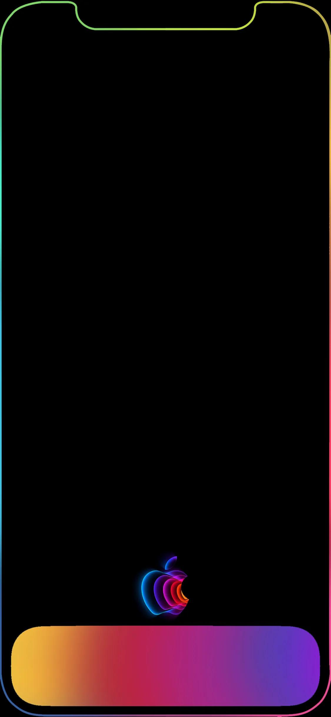 彩色拼接手机壁纸,6sp彩色边框手机壁纸