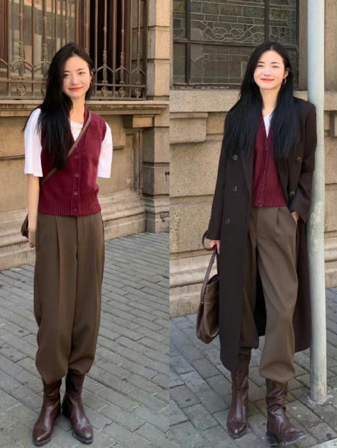 新款韩系穿搭让你一个礼拜不重样,韩系宽松冬季穿搭