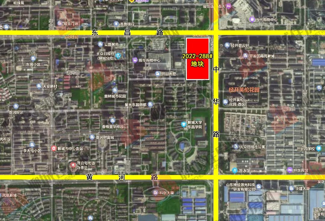聊城东昌学院新址二期什么时候建,东昌学院选址地块拍卖