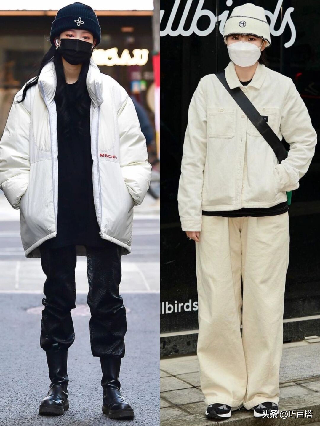 韩国穿搭街拍秋冬小个子,韩国街头穿衣搭配冬季街拍
