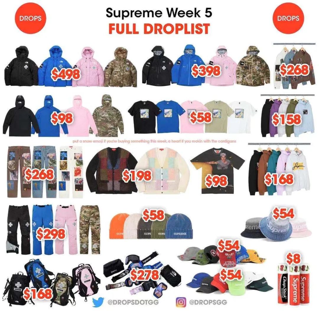 supremeweek17发售详情,supreme17周前瞻