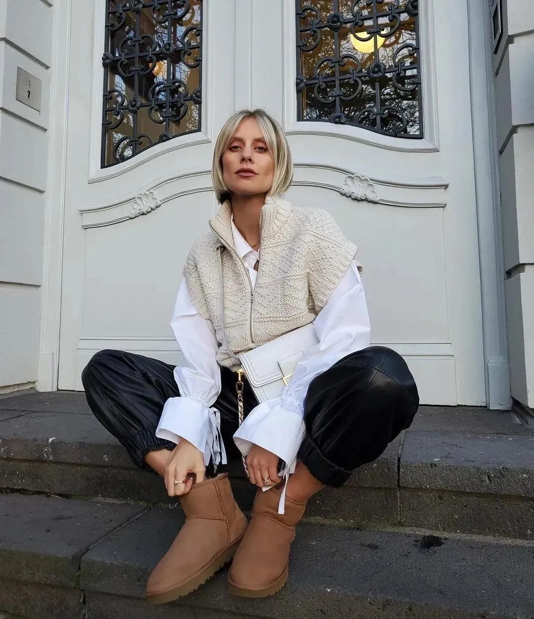 毛衣衬衫叠穿搭配什么裤子,冬天衬衫如何搭配毛衣