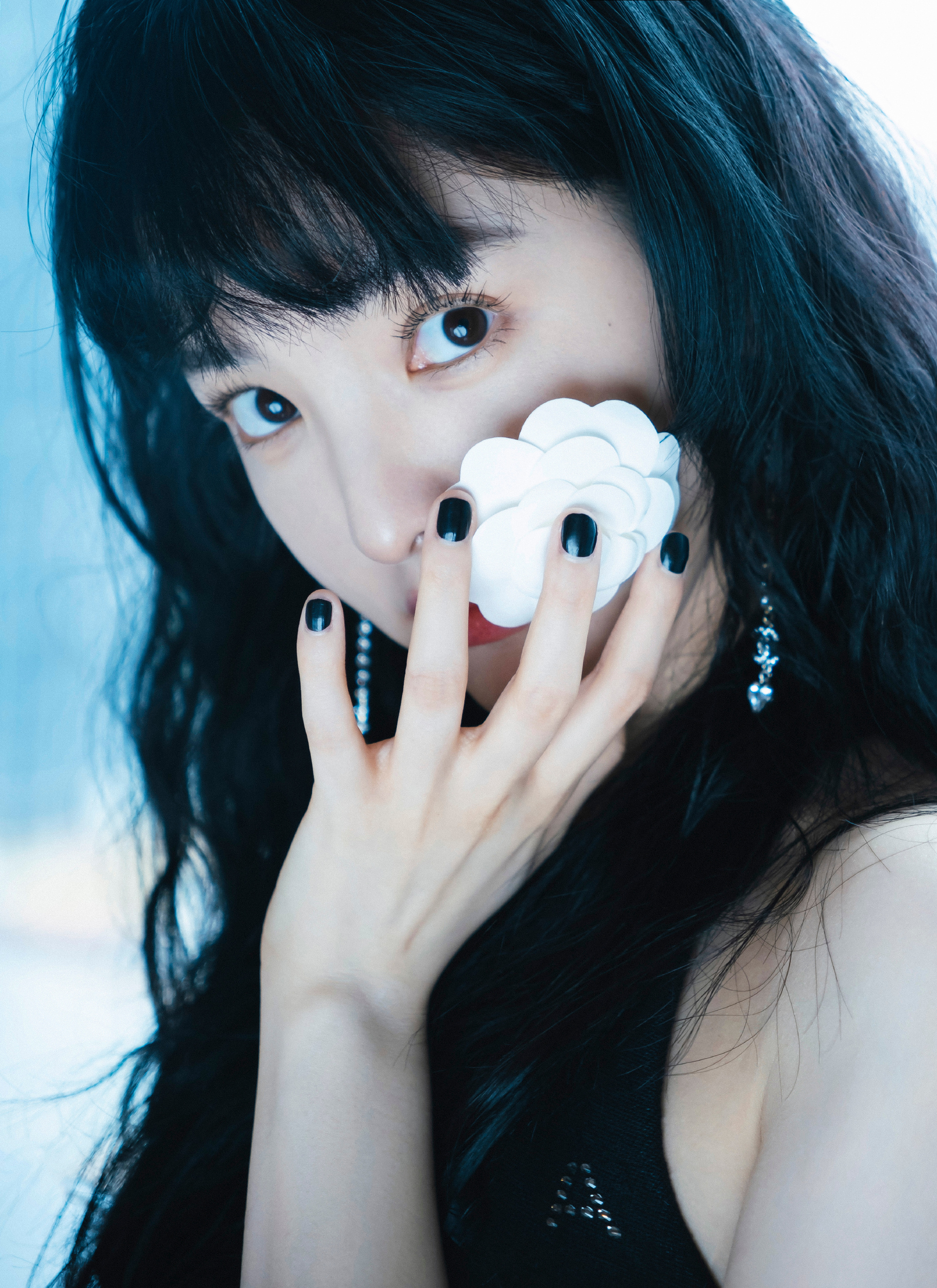 章若楠同款发型卷发,章若楠齐刘海卷发造型