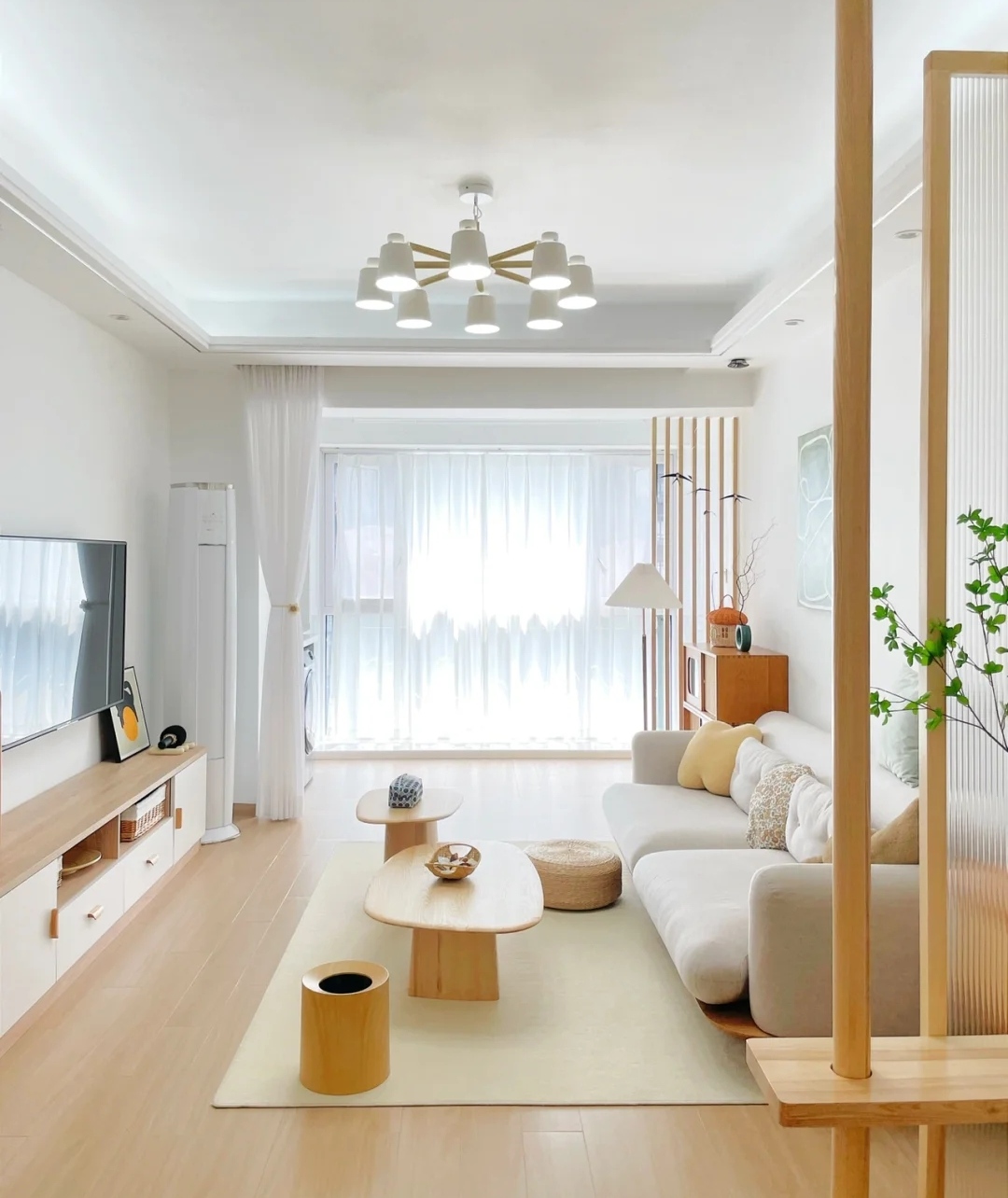 全屋原木风太高级了,原木风格装修75平米